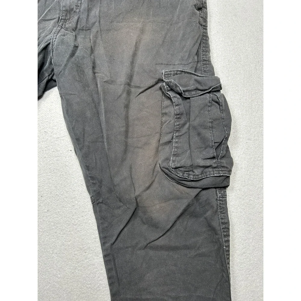 Wrangler Regular Taper Cotton Black 38x30 Mens